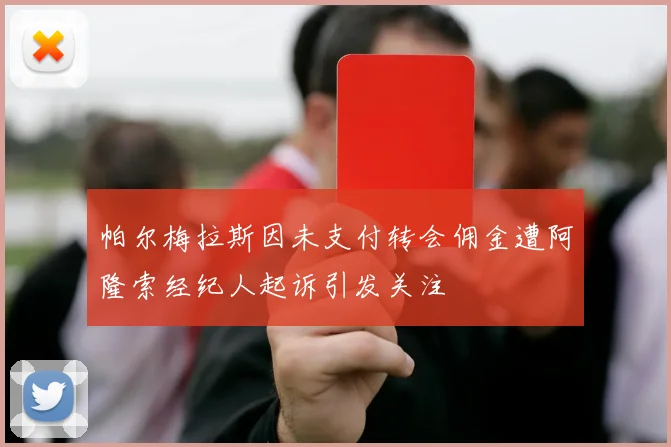 帕尔梅拉斯因未支付转会佣金遭阿隆索经纪人起诉引发关注